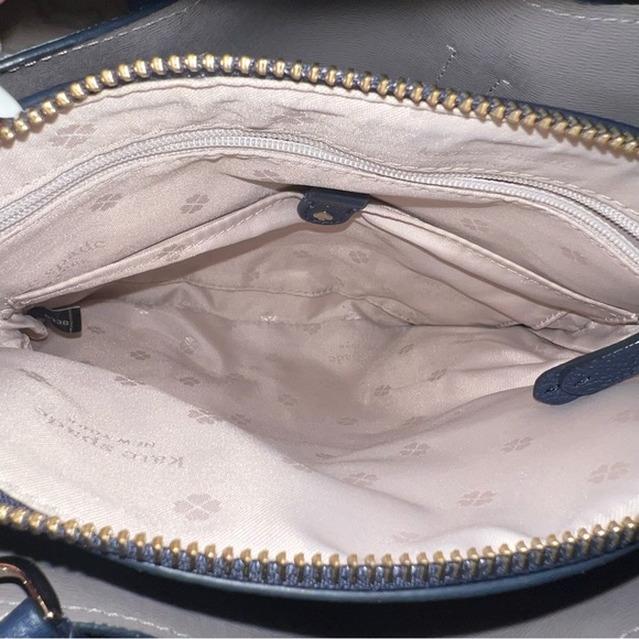 Kate Spade New York Blue Satchel Bag With Cross Body Attachment - Picture 5 of 6